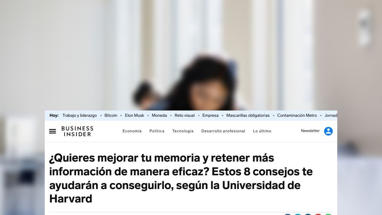 8 consejos para mejorar tu memoria y retener más información de manera ...