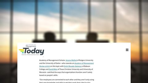 Contratar, despedir o promocionar también reconfigura las redes internas de la empresa