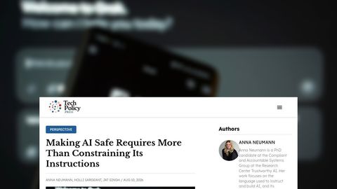 La seguridad de la IA exige evaluar sus respuestas, no solo revisar sus instrucciones