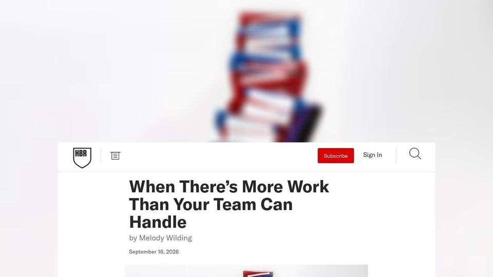 Cuando el exceso de trabajo del equipo acaba recayendo en su responsable