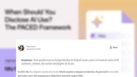 Cuándo conviene informar del uso de IA en un contenido y cómo afecta a la confianza