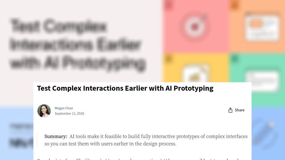 Prototipos interactivos con IA para probar interfaces complejas antes de su lanzamiento