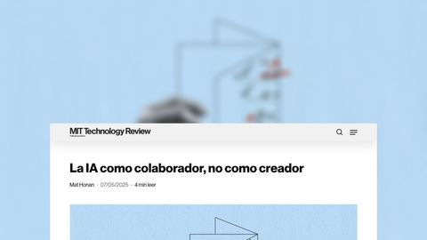 La IA como colaborador, no como creador - MIT Technology Review en español