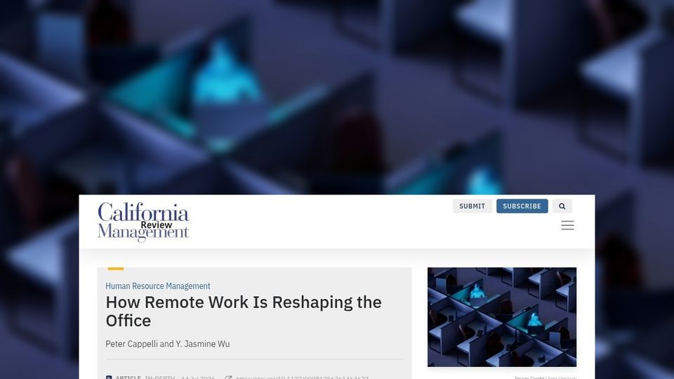 El trabajo remoto reduce la colaboración informal y cambia el papel de la oficina