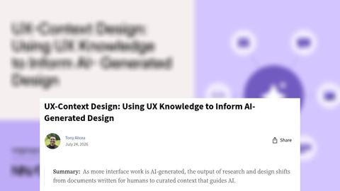 Cómo el contexto UX ayuda a la IA a generar interfaces coherentes con los usuarios