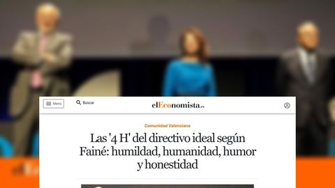 Las '4 H' del directivo ideal según Fainé: humildad, humanidad, humor y honestidad