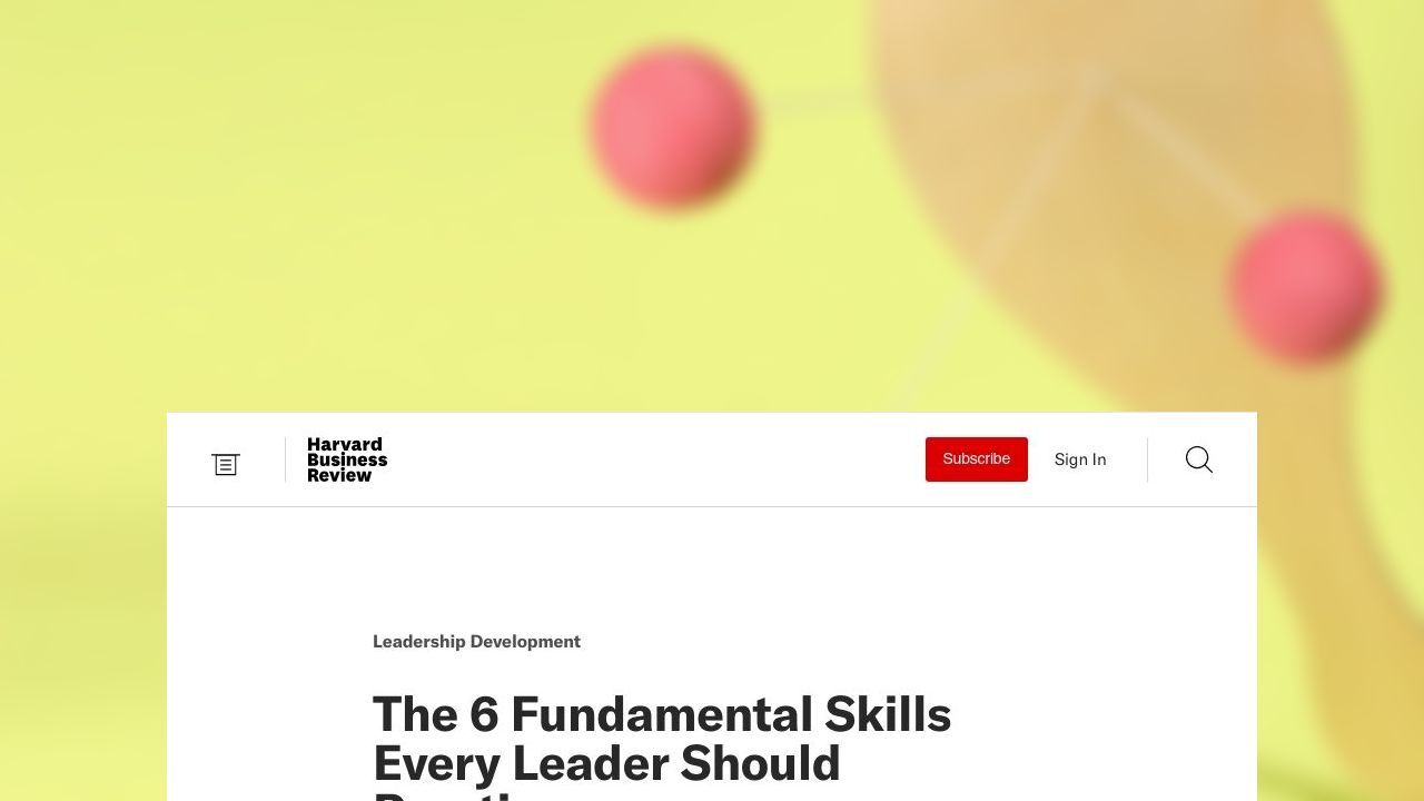 The 6 Fundamental Skills Every Leader Should Practice – Digital Skills ...