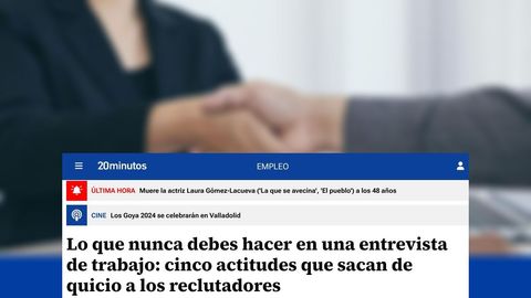 Lo que nunca debes hacer en una entrevista de trabajo: cinco actitudes que sacan de quicio a los reclutadores